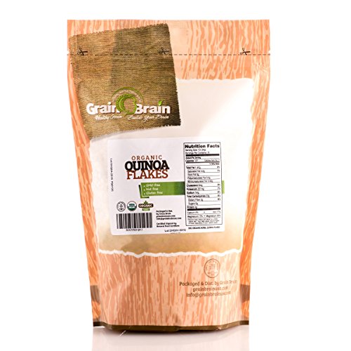 Grain Brain Organic Quinoa flakes (12oz x 2) GIVEAWAY SALE!! Gluten Free, Vegan, Packed in resealable bags