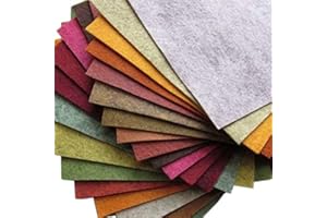 OVER THE RIVER FELT 21 Felt Sheets - 6X12 inch Fall Colors Collection - Made in USA - Merino Wool Blend Felt