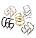 Jstyle 5 Pcs Stainless Steel Ear Cuff Earrings for Women Men Cartilage Earrings Hoop Lip Ring Non Piercing