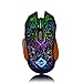 Ajazz GT RGB Backlit Gaming Mouse, 4000 DPI 9 Buttons Ergonomic Wired Programmable Mice, Black