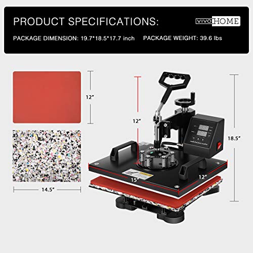 5 VIVOHOME+Clamshell+Printing+Machine+T+Shirt