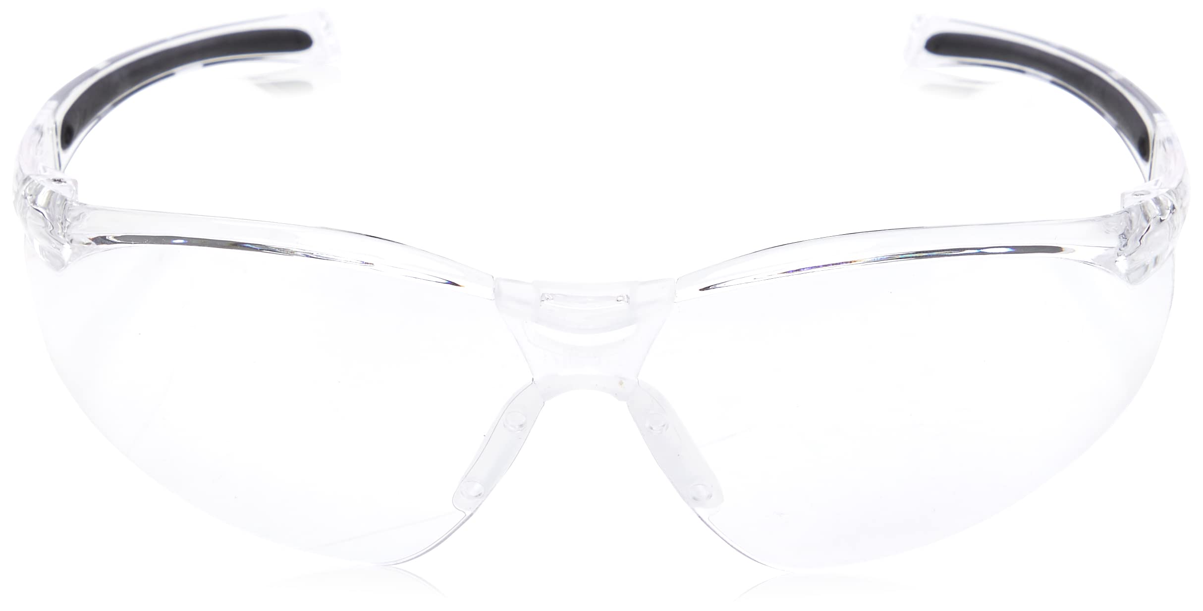 Honeywell 1015370 A800 Sporty Safety Eyewear Frame with Clear Anti-Scratch Lens, Translucent One Size,Clear/Translucent