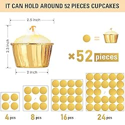 4 Tier Cupcake Stand with LED String Light, Acrylic
