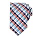 QBSM Tartan Check Styles Woven Microfiber Skinny Tie Neckties