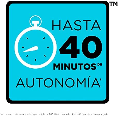 BLACK+DECKER 3.6v Tesoura, Gatilho extra longo, Luz LED, Design ergonómico, Bateria de 1.5Ah, carregamento USB, Inclui 2 lâminas de corte, Multicolor, BCSC115-XJ