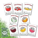 Heirloom Tomato Seeds - 8 Varieties of Organic Non GMO Seed for Planting Home Garden