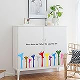 Fenleo Wall Stickers Giraffe Decor Mural Decals for Kids Rooms Bedroom Bathroom Living Room Kitchen