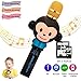 UVUXZLW Microphone for Kids Karaoke Microphone Bluetooth Wireless Microphone Portable Handheld Karaoke Machine Toys Gifts Singing Recording Home KTV Party iPhone Android PC Smartphone (Black)