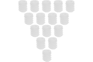 POPETPOP 100pcs Plastic Expansion Anchors for Cabinet Door Hinge Screw Inserts, 4x10mm Furniture Repair