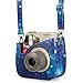 Woodmin Compatible Galaxy PU Leather Instax Camera Case Bag for Fujifilm Instax Mini 7s and Polaroid PIC-300 Camera