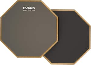 Evans Realfeel 2-Sided Practice Pad, 12 Inch
