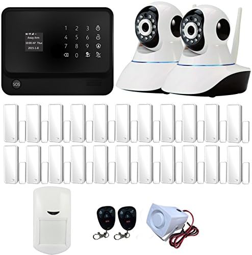 2.4G WiFi Wireless GSM GPRS SMS Home Security Inturder Alarm System +HD IP Camera