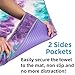 adorence Non Slip Yoga Towel (Upgraded PVC Grippies+Side Pockets) Microfiber Sweat Absorbent & Quick Dry Mat Towel – Ideal for Hot Yoga, Pilates and Workoutthumb 3