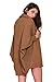LOBiI78lu Women's Batwing Knitted Long Cardigan Sweater Coat Warm Jumper,Khaki,One Size