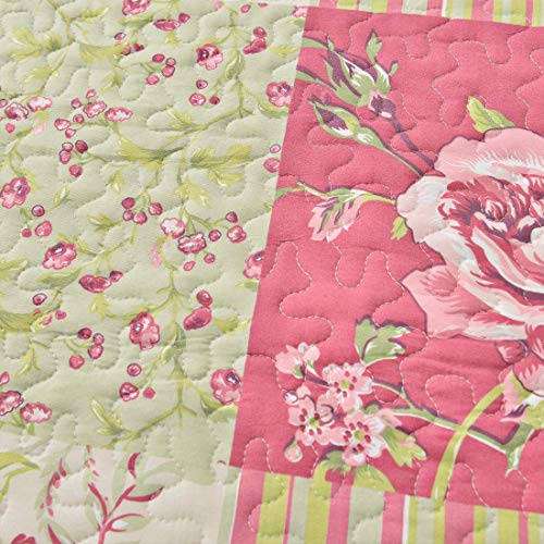 Oliven Set of 2 Standard Pillow Shams Patchwork Floral Pillowcases Envelope Closure Pillow Covers(20"x26")