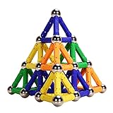 100 Pieces Magnetic Building Stick Construction Blocks Educational Stacking Game Magnet Stick Build