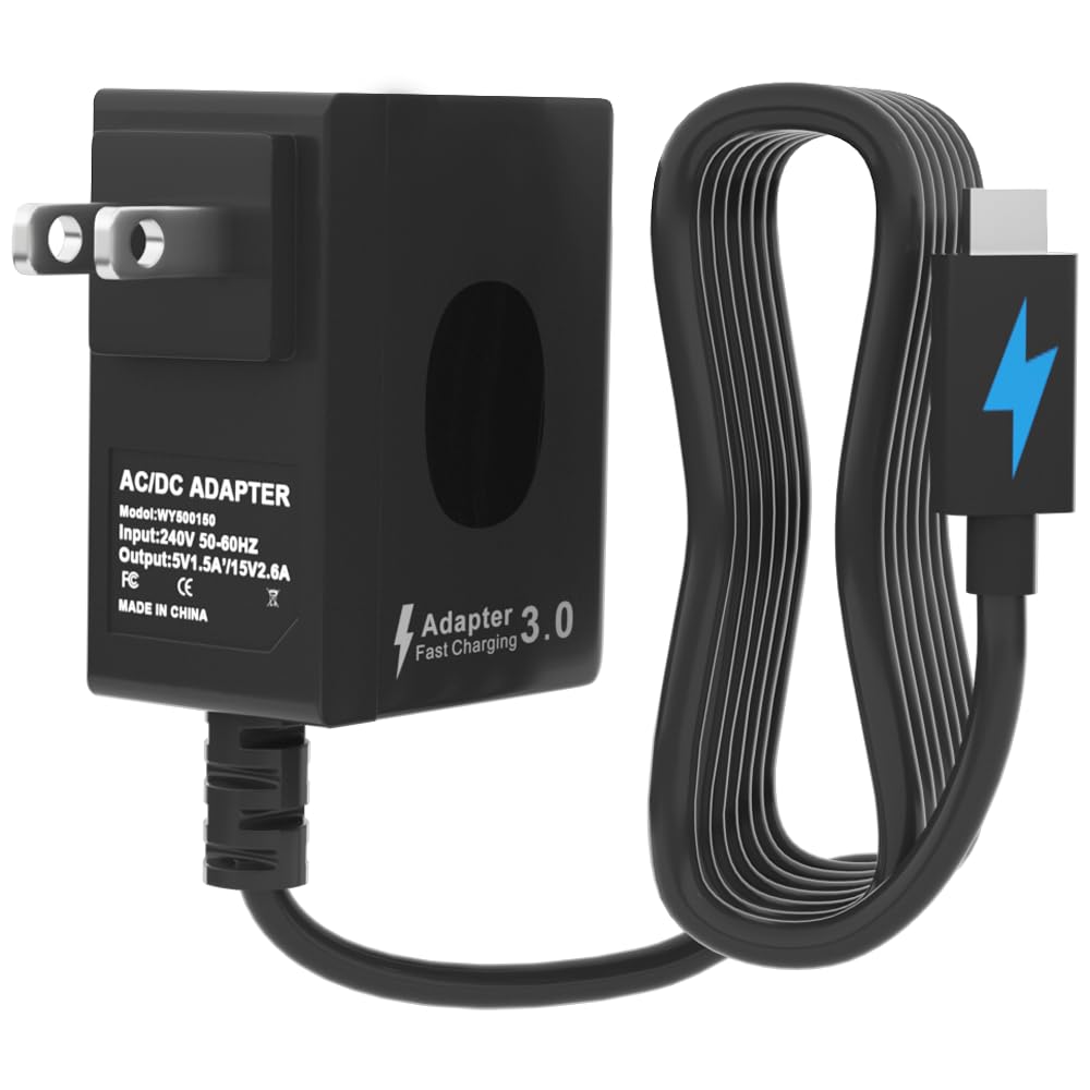 Fast Charging Power Charger for Nintendo Switch, USB-C Type C Power Adapter for Nintendo Switch/Lite/OLED,Support TV Mode 15V 2.6A