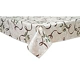 Lenox 7276120OBLMLT Holiday Nouveau Ribbon 60-by 120-Inch Oblong Tablecloth, 60