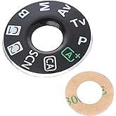 Canon EOS 80D Mode Dial Plate Replacement - Camera Repair Part With Adhesive