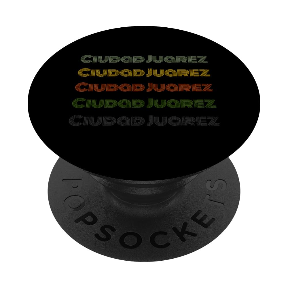 Mexico 70's City Retro Vintage Ciudad Juarez PopSockets Swappable PopGrip