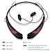Bluetooth Headphones / Headset Rymemo Match Color Wireless Music Earphones Stereo Earbuds Sports/running Magnetic Neckband Style for Cellphone,Red-Black