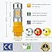 ENDPAGE 3157 3156 3057 3056 LED Bulb 2-pack, Amber Yellow, Extremely Bright, 21-SMD with Projector Lens, 12-24V, Works as Turn Signal Blinker Lights