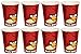 Amscan Fun-Filled Angry Birds Birthday Party Paper Cups (Pack of 8), Red, 9 oz