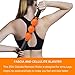 Hippih Muscle Roller Massage for Relief Muscle Soreness, Trigger Point Body Massage Stick, Pressure Point Massager Tools,Help Legs/Back/arms/Shoulders/Thigh Recovery Orange