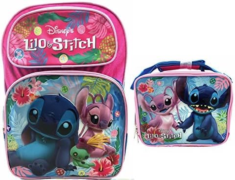 Lilo &amp; Stitch Deluxe Embossed 16" Backpack &amp; Matching Lunchbox