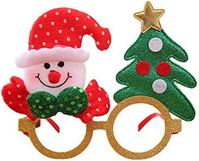 Amazon クリスマスパーティーメガネクリスマスキラキラ装飾衣装眼鏡フレームホリデーパーティーの装飾のためのユニセックス眼鏡クリスマスの装飾品のギフト 各種スタイル クリスマスツリー おもちゃ