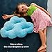 Cloud Pillow as Accent Pillow or Floor Sitting Pillow - Light Blue Color, Fun Design, Soft Materials for Kids Bedroom Decor or Accent Pillow in Other Rooms