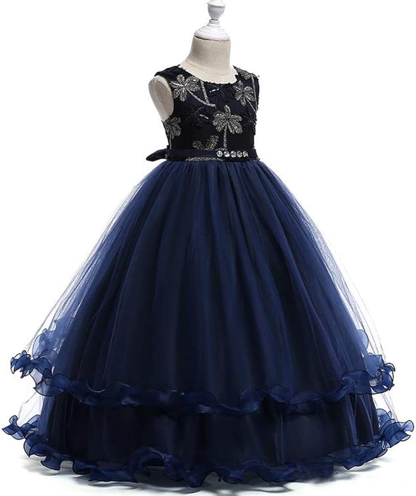 girls navy bridesmaid dress