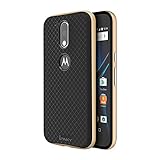 Moto G4 Plus Case/G4 Case, Rebex & IPAKY Slim Protective Cover Shock Absorption / Scratch Resistant Soft TPU Bumper Case for Moto G4/G4 Plus (2016) (Gold)