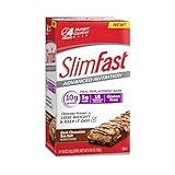 Slim Fast Advanced Nutrition Meal Replacement Bar, Dark Chocolate Sea Salt, 4 Bars, 1.59 oz. each (Pack of 4)