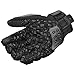 ILM Alloy Steel Touchscreen Bicycle Motorcycle Motorbike Powersports Racing Gloves (XXL, Black) Model 10C