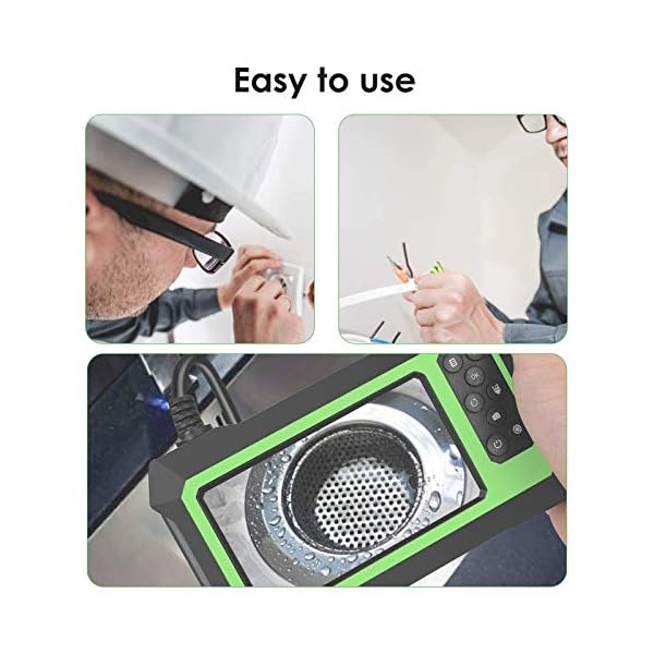 InLoveArts 4,3 Zoll Bildschirm Industrie Endoskopkamera, Industrielles Endoskop mit 1080P Dual Lens, mit 8 LED-Lichtern… – Bild 3