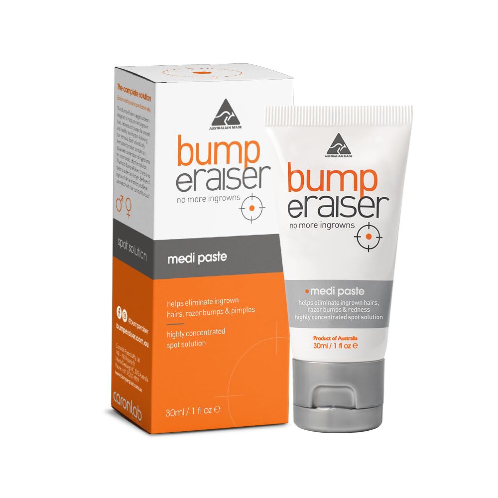 Bump Eraiser Medi Paste 30ml The Spot Treatment for Ingrown Hairs, Pimples, Razor Bumps and Razor Burns