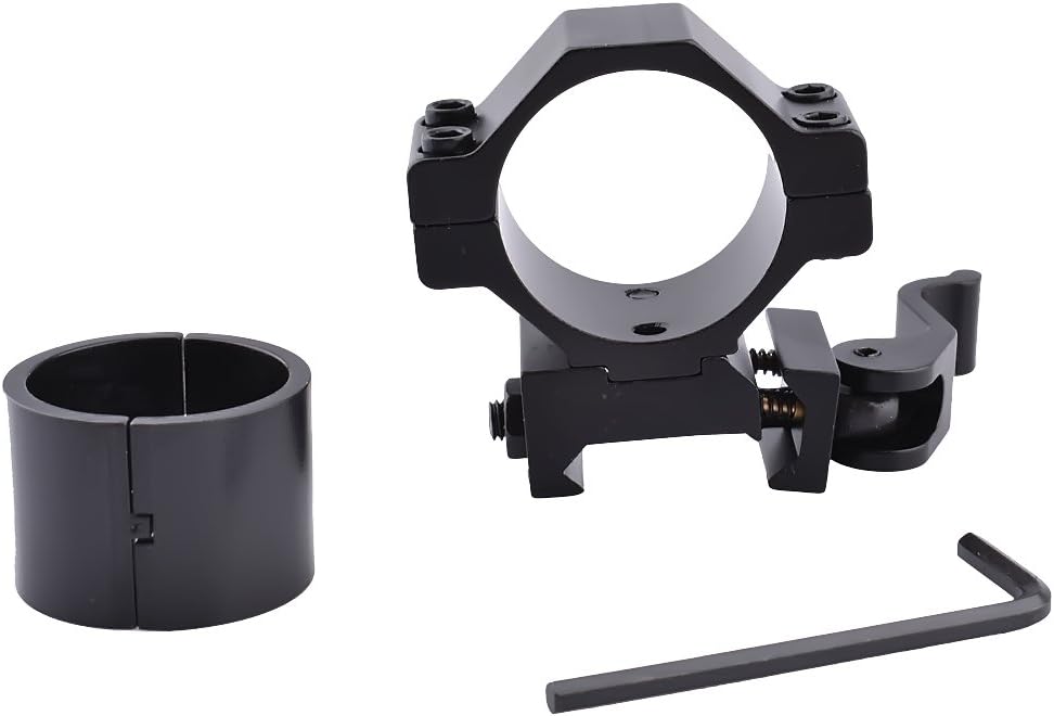 YOMNEE Quick Release Weaver Scope Low Profile 25-30mm Picatinny Flashlight Mount Scope Rings Mounts QD Cam Lock for 20mm Picatinny Weaver Rail