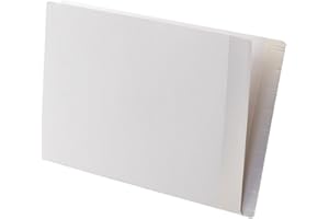 TAB ZEROfile File Folder 100% Recyclable White with Clear End Tab Legal Size 75/Box