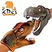 JoyJon Dinosaur Toys Soft Rubber Realistic Spines Dragon Dinosaur Hand Puppet for Kids Adult