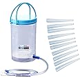 Reusable Enema Kit, MTSXDYT Complete Home Colonic Irrigation Kit, 1200ml Coffee Enema Bucket Kit - Suitable for Coffee, Water Therapy - Includes 10 Pack 10cm Replacement Nozzles