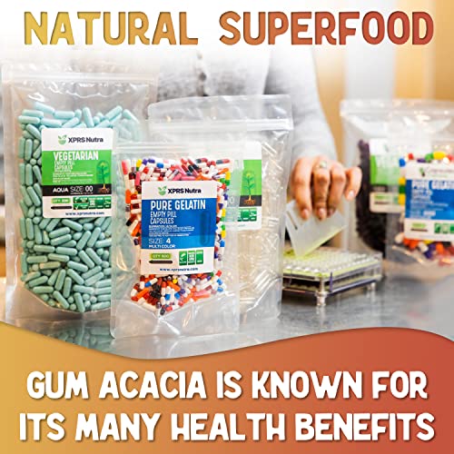 XPRS Nutra Gum Arabic Powder, Premium Acacia Gum Powder, Gum Arabic For