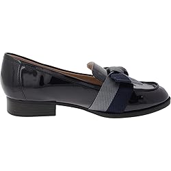 Bandolino Women's Lindio Loafer, Navy Patent 401, 12