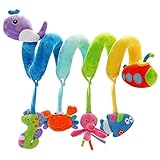 SHILOH Baby Activity Spiral Wrap Around Crib Bed Bassinet Stroller Rail Toy Sea Animals