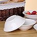 LIFVER Salad Bowls, 20 Oz Soup Bowls,Ceramic Bowls for kictchen, White Bowls for soup cereal rice noodle, Set of 4, Dishwasher & Microwave Safe