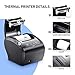 WiFi POS Receipt Printer, MUNBYN Black 80mm Direct Thermal Printer with USB Serial Ethernet,Support Android iOS Windows PC 300mm/sec ESC/POSthumb 2
