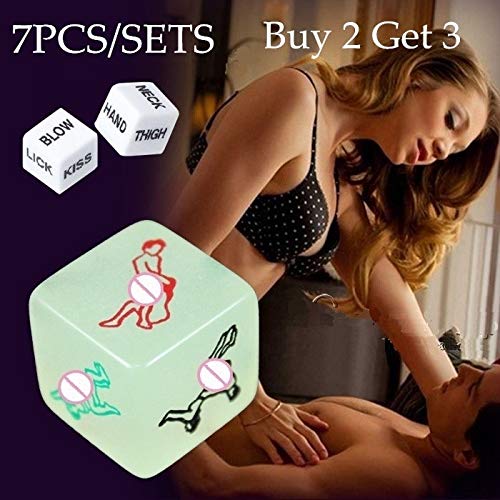 1121SESS Buy 2 Get 3 2018 7 in 1 Funny Sex Dice Love Dice Posture Play Dice Adult Romance Love Humour Gambling Adult Games Erotic Crap Toys for Couples