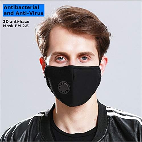 2 Pack Cotton Másk with Breathing Insert, Anti Dust washable Mouth cloth Másk for Gérms Coroná Virùs Coronávirus Flù protection,Replaceable Activated Carbon Filter, Unisex Protective Másk (BLUE)
