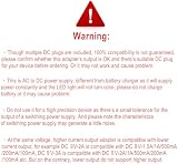 SZZKtech 9V AC DC Power Adapter 8 Plug Tips Polarity Changeable 1A 2A 230V to 9V view 4