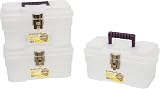 Akro-Mils 09514CFT 14-Inch Plastic Art Craft Storage Tool Box Semi-Clear view 5
